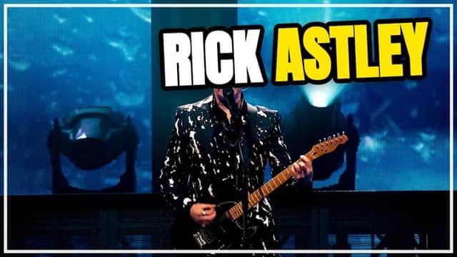 Redesigned punch variant: RICK ASTLEY headline over the calmest region